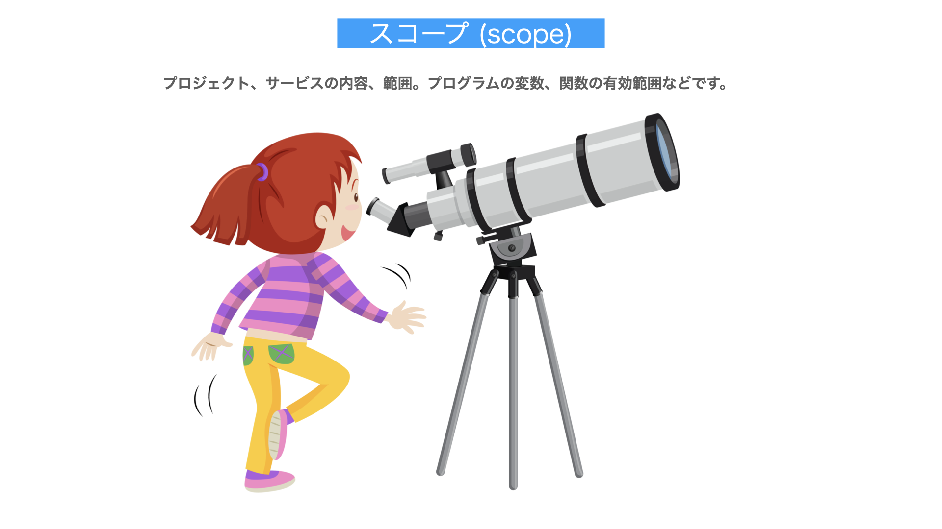 スコープ (scope)解説図