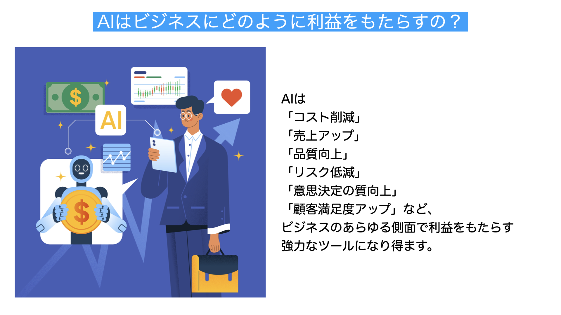 AIとビジネス解説図